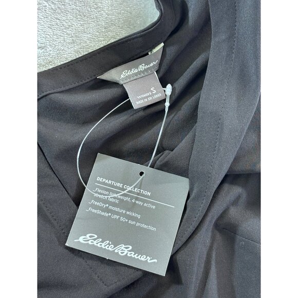 Eddie Bauer Tank Top Women's Small Black V-neck blouse - Picture 7 of 9